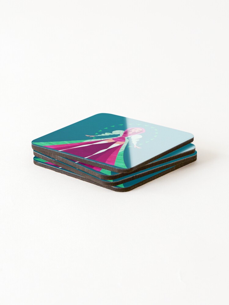 Thumbnail 4 of 5, Coasters (Set of 4), Utica designed and sold by RikDrawsThings.