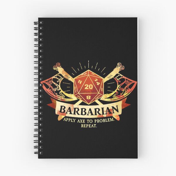 Item preview, Barbarian designed and sold by D20Tees.