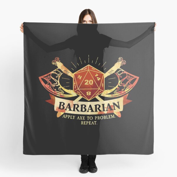 Item preview, Barbarian designed and sold by D20Tees.