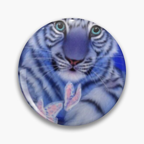 Item preview, BLACK LIGHT BLUE TIGER CUB  AND BUTTERFLIES designed and sold by THE AMERICAN TEEVANGELIST.