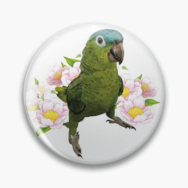 Item preview,  blue-crowned parrot designed and sold by obscurite.
