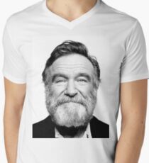 robin williams beard Men's V-Neck T-Shirt