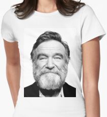 robin williams beard Women's Fitted T-Shirt