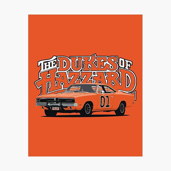 The Dukes Of Hazzard General Lee Photographic Print For Sale By Alt36 Redbubble 8217