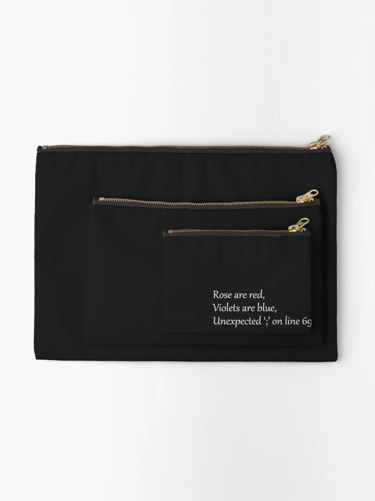 Thumbnail 2 of 4, Zipper Pouch, Syntax error designed and sold by DesignHub08.