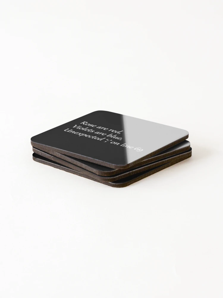 Thumbnail 4 of 5, Coasters (Set of 4), Syntax error designed and sold by DesignHub08.