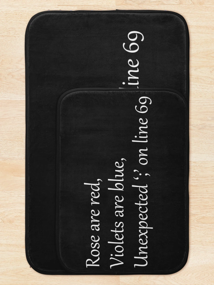Thumbnail 5 of 6, Bath Mat, Syntax error designed and sold by DesignHub08.