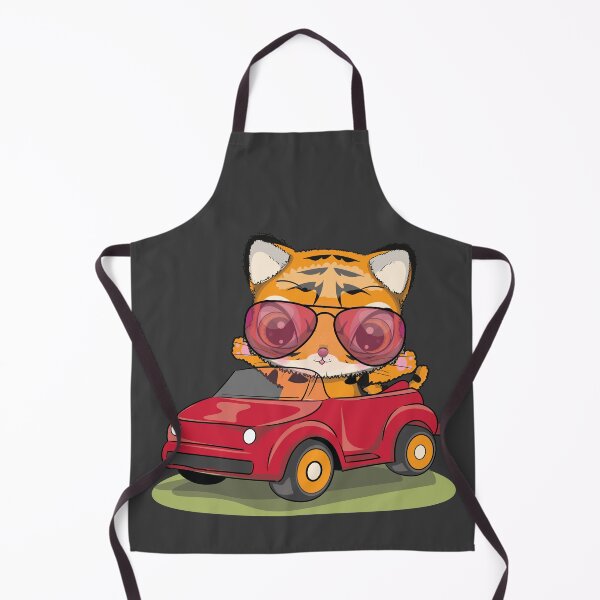 Item preview, Cute Little Kitten driving a Red Car designed and sold by Kids-Playground.