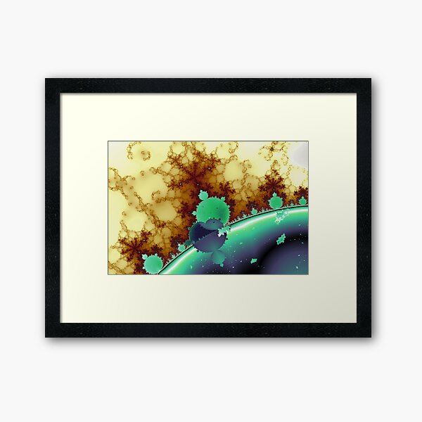 Mandelbrot Intrusion Framed Art Print