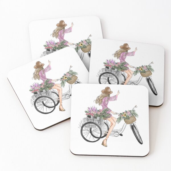 Item preview, Bikes and blooms, blonde designed and sold by LadieKatie.