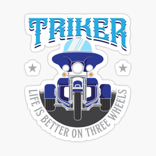 MUTTLEY TRIKER BIKER MOTORCYCLE TRIKE 3 WHEEL 3RD WHEEL ENAMEL PIN BADGE 