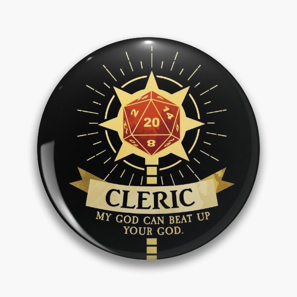 Item preview, Cleric designed and sold by D20Tees.
