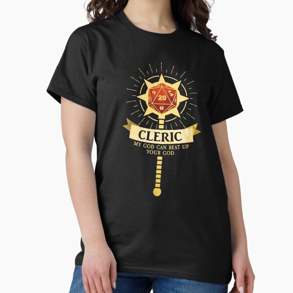 Item preview, Cleric designed and sold by D20Tees.