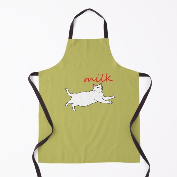 Item preview, white cats milk print. love cat. designed and sold by dadamda.