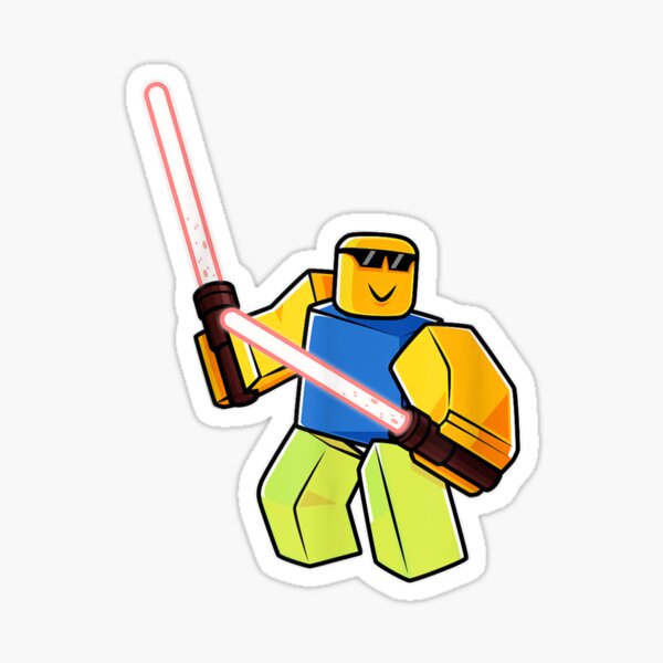 Noob Gaming Stickers Redbubble - n00bie roblox avatar small