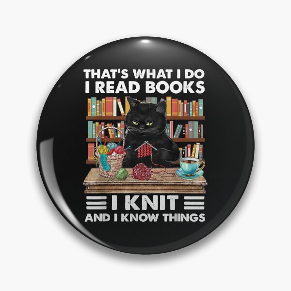 Item preview, That What I Do I Read Books I Knit - Funny Cat Knitting designed and sold by Borhala23234.