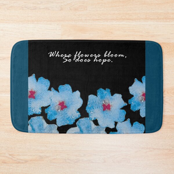 Item preview, Oversized Watercolour Cerulean Bloomy designed and sold by PURPLEbliss.