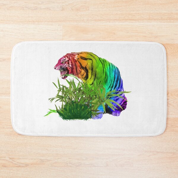 Item preview, RAINBOW TIE DYED TIGER designed and sold by THE AMERICAN TEEVANGELIST.