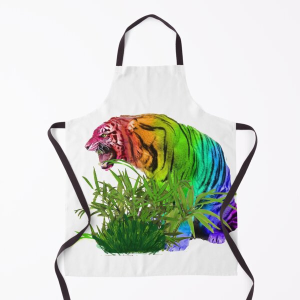Item preview, RAINBOW TIE DYED TIGER designed and sold by THE AMERICAN TEEVANGELIST.