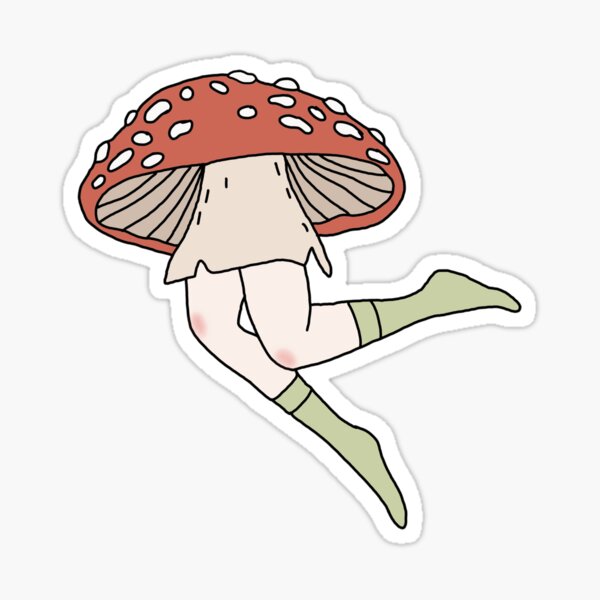 Falling Shroom Sticker