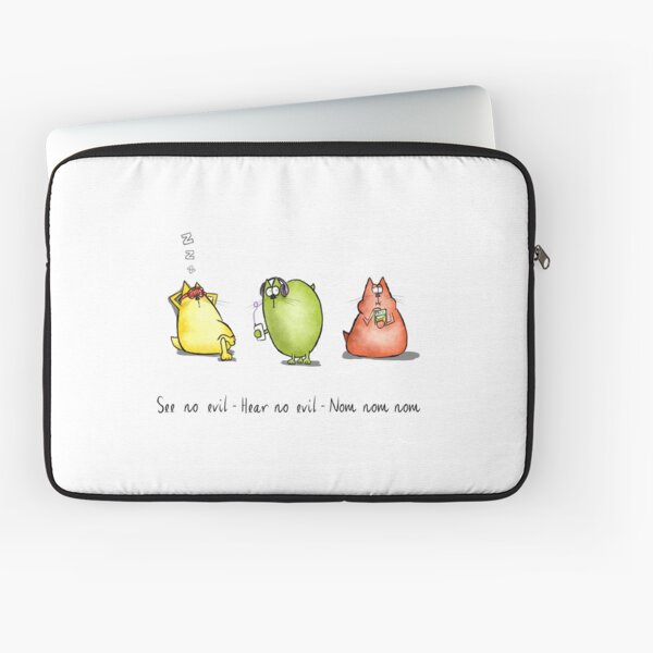 Three Wise Moggies Laptop Sleeve