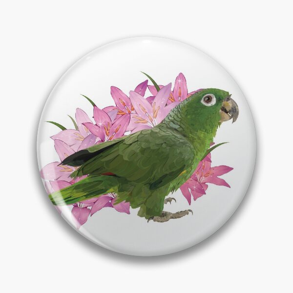 Item preview, blue-crowned parrot designed and sold by obscurite.