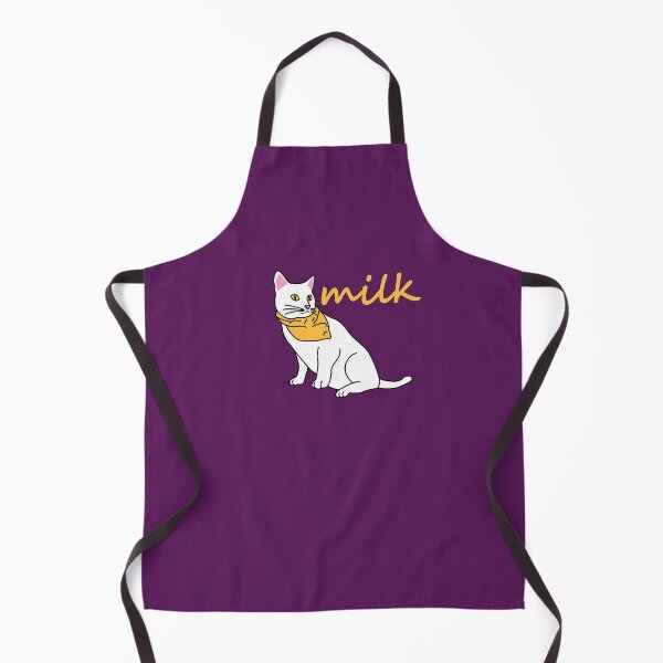 Item preview, white cats milk print. love cat. designed and sold by dadamda.