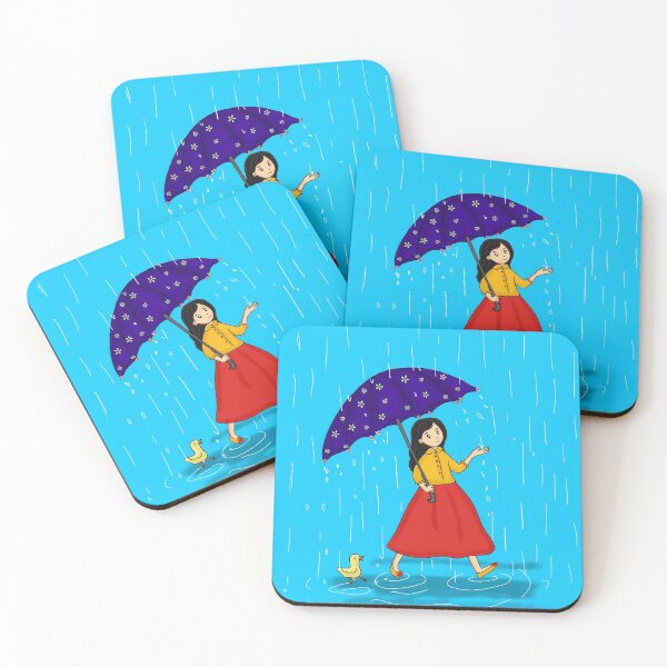 Item preview, girl in rain designed and sold by Cogent Web Services.