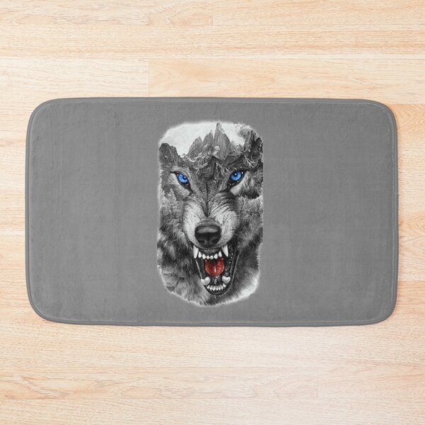 Item preview, SNARLING GLACIER WOLF designed and sold by THE AMERICAN TEEVANGELIST.