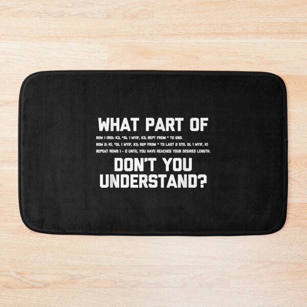 Item preview, What Part Of Knitting Don't You Understand Funny Knitting designed and sold by Borhala23234.