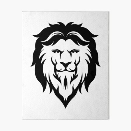 Lion Logo Art Board Prints Redbubble