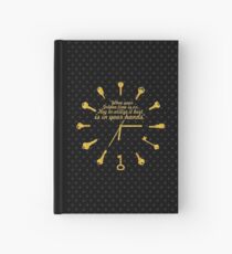 When golden time... Life Inspirational Quote Hardcover Journal