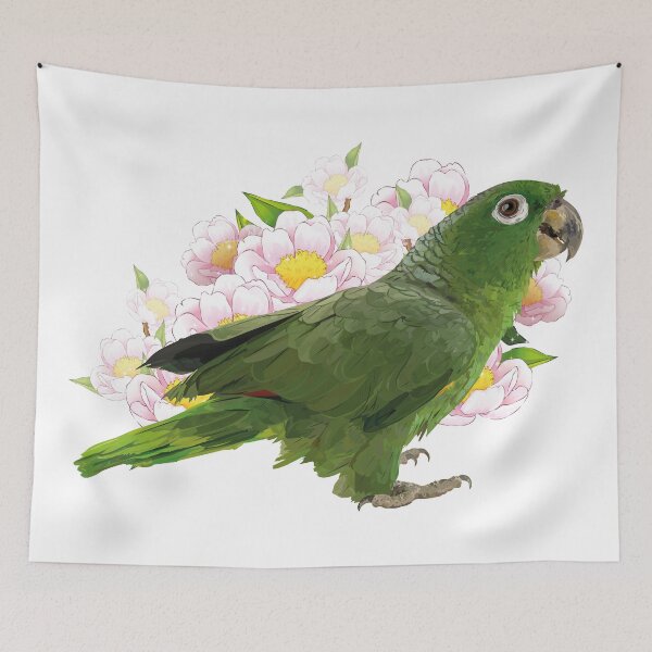 Item preview,  blue-crowned parrot designed and sold by obscurite.