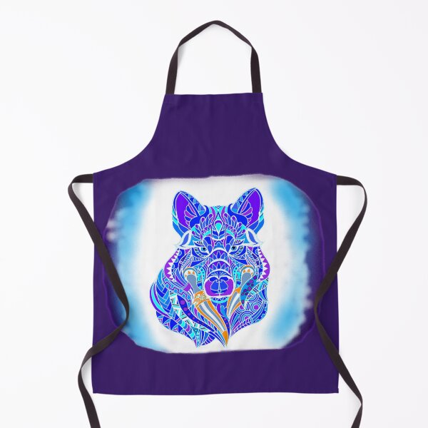 Item preview, MANDALA BLUE SPIRIT WOLF designed and sold by THE AMERICAN TEEVANGELIST.