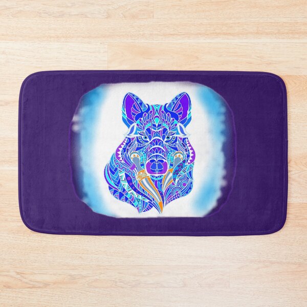 Item preview, MANDALA BLUE SPIRIT WOLF designed and sold by THE AMERICAN TEEVANGELIST.