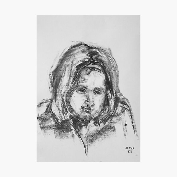 Little Girl With Hairband Photographic Print
