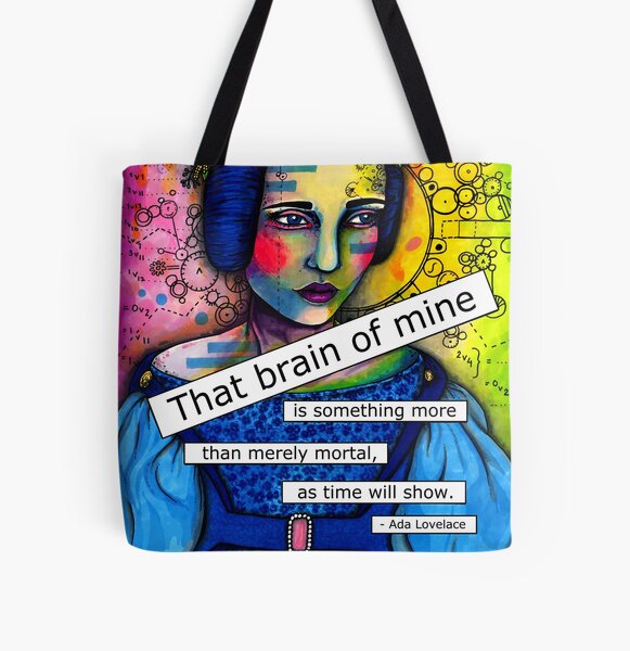 Ada Lovelace All Over Print Tote Bag