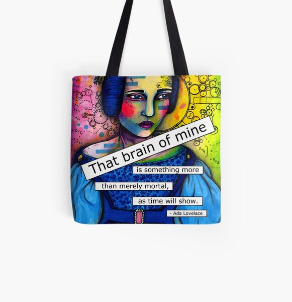 Ada Lovelace All Over Print Tote Bag