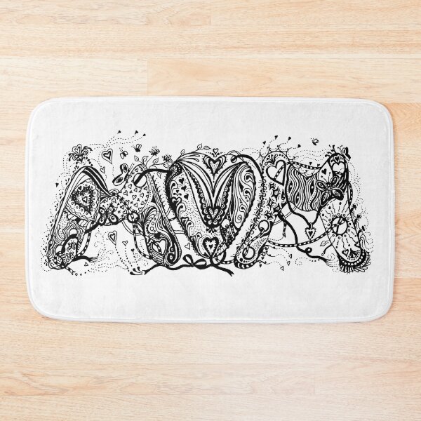 Item preview, Mum (Mom) Aussie Tangle in Black and White designed and sold by Heatherian.