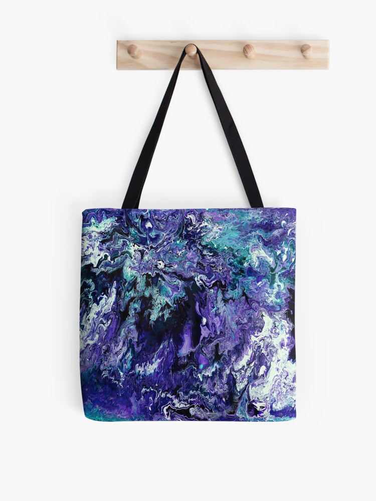 Thumbnail 1 of 2, Tote Bag, Purple chaos designed and sold by GillianAdams.