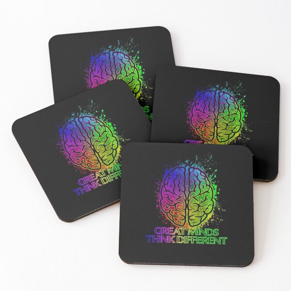 Item preview, Great Minds Think Different - Splatter - Rainbow designed and sold by jc007.