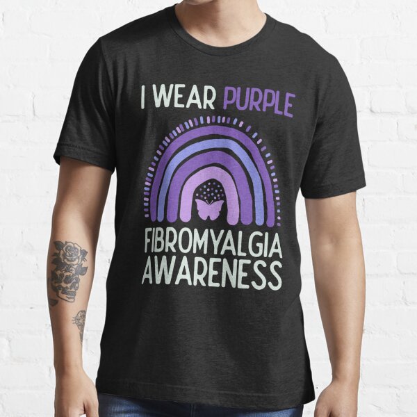 I Wear Purple For Fibromyalgia Awareness Essential T-Shirt