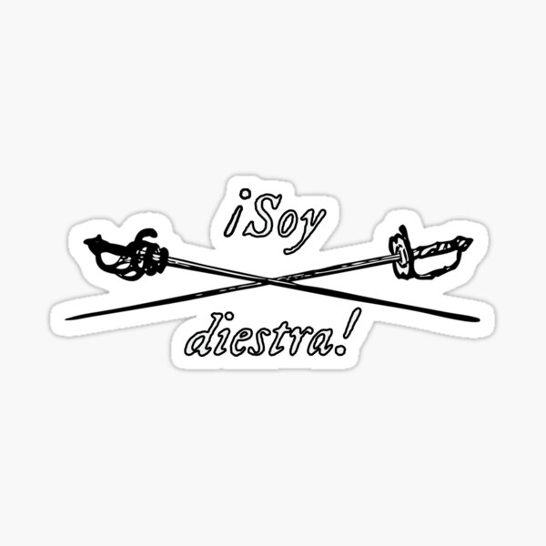 ¡Soy diestra! Sticker