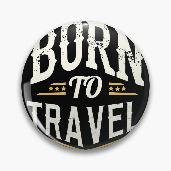 Item preview, Born to Travel, Forced to Work (White on Black) designed and sold by groovygear.