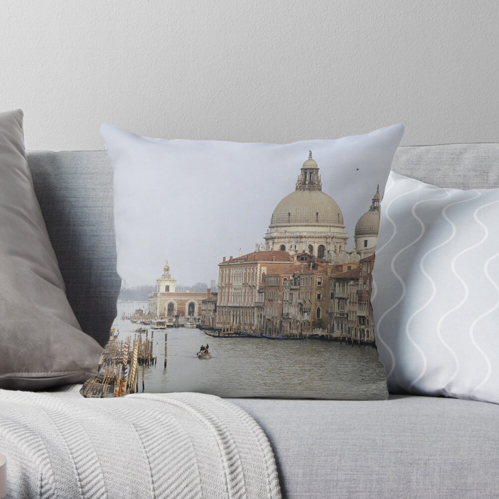 The Picture Postcard Venice Throw Pillow