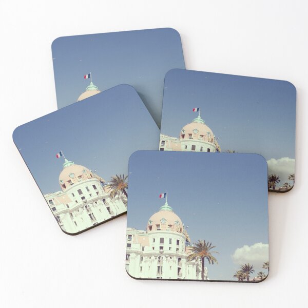 Item preview, Historic Building in Nice France with Palm Trees designed and sold by CarolinaReina.