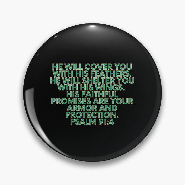 Item preview, Bible Verse Psalm 91:4 designed and sold by Prayingwarrior.