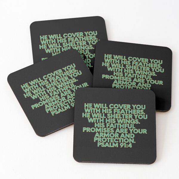 Item preview, Bible Verse Psalm 91:4 designed and sold by Prayingwarrior.
