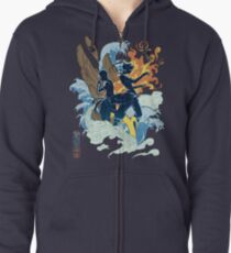 Two Avatars Zipped Hoodie