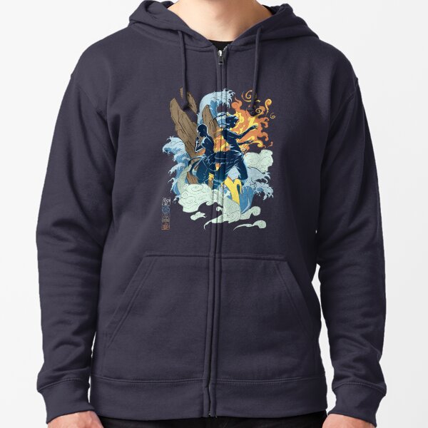 Two Avatars Zipped Hoodie